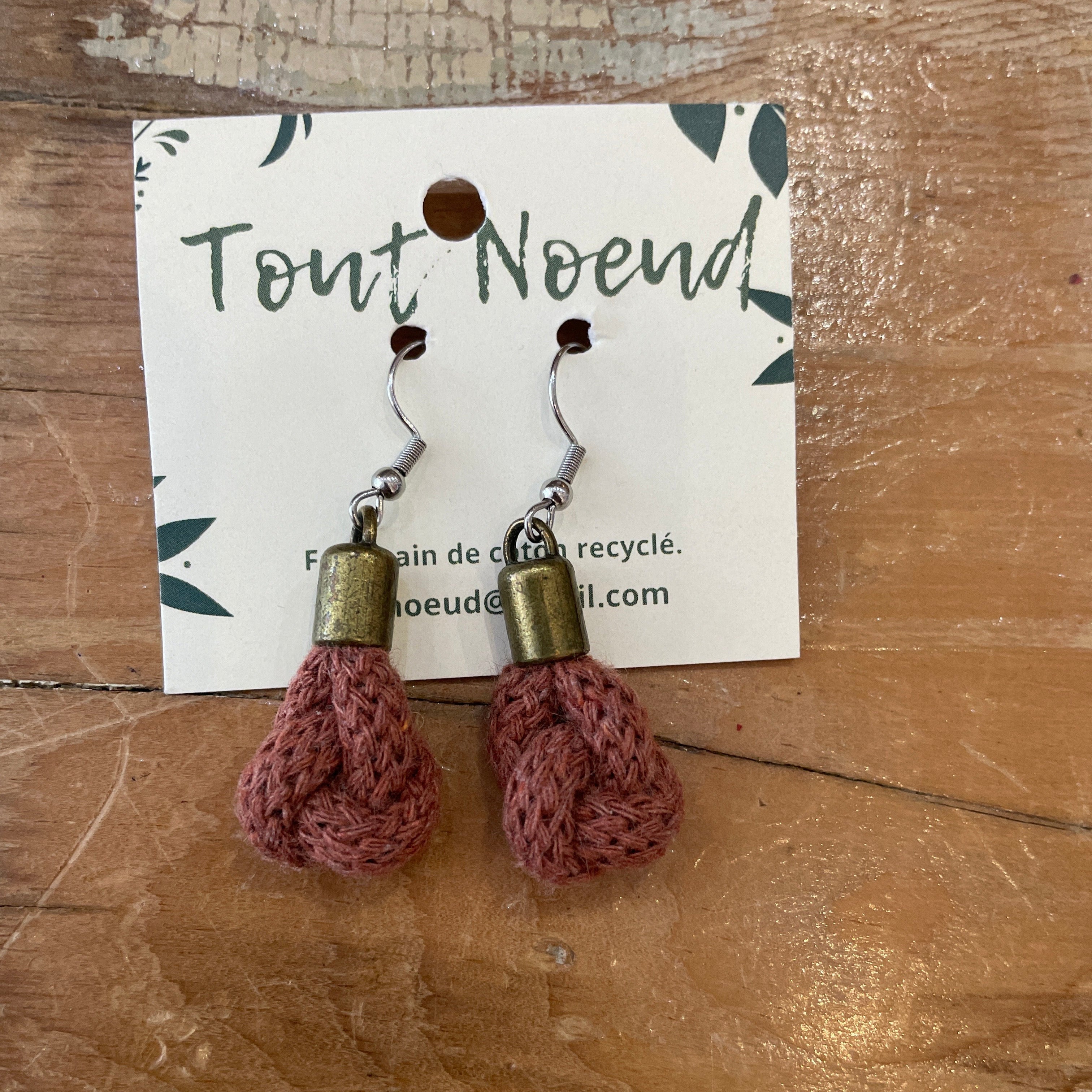 B-O NOEUD SIMPLE -  - Boucles D'Oreilles
