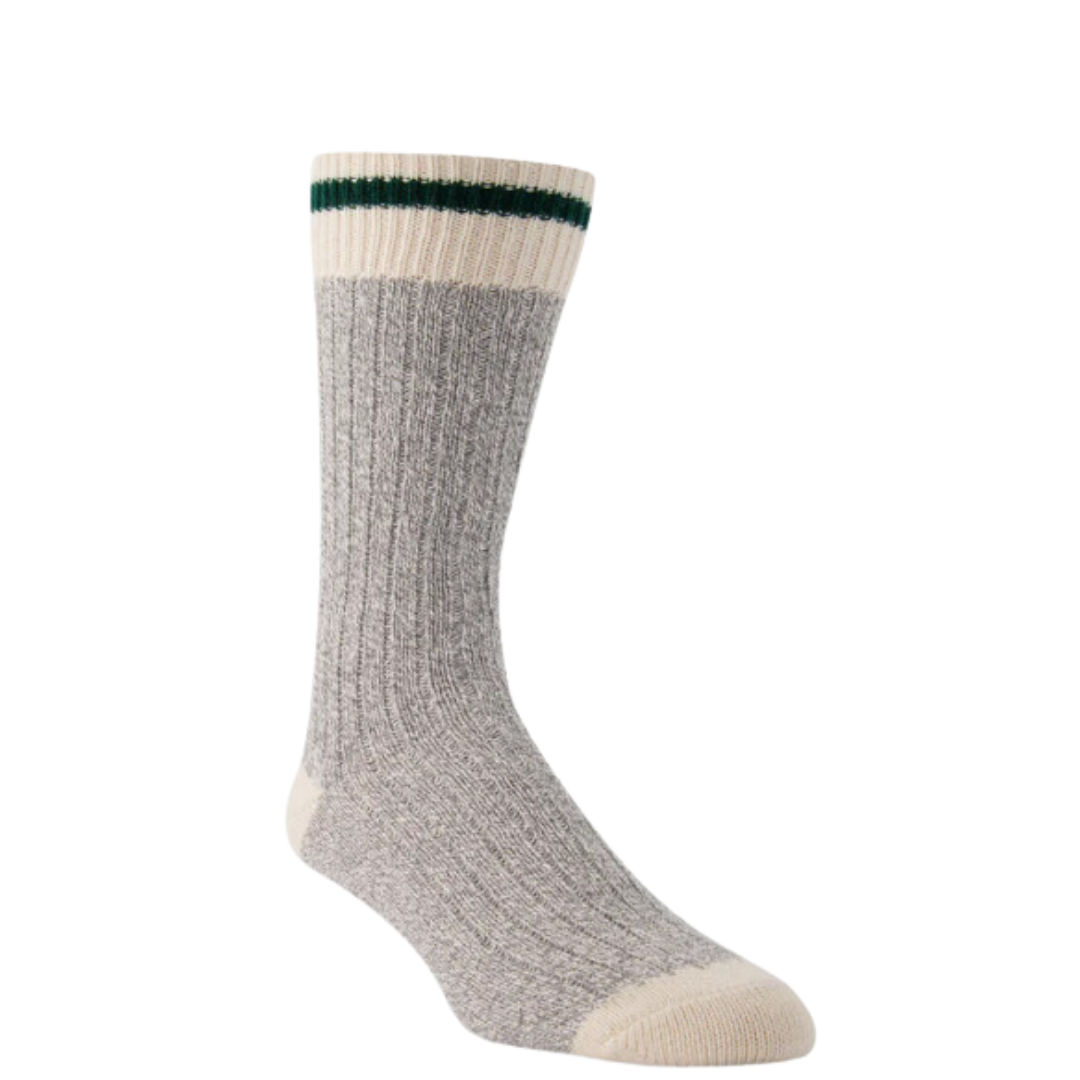 CHALET COTON gris/vert - Abaka