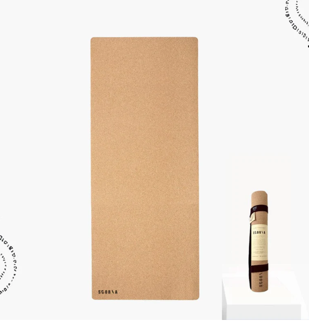 Tapis de jeu et de yoga en liège pour enfants