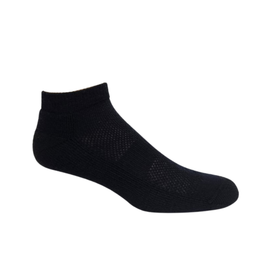 HIKING 1/4 MÉRINOS noir - Abaka