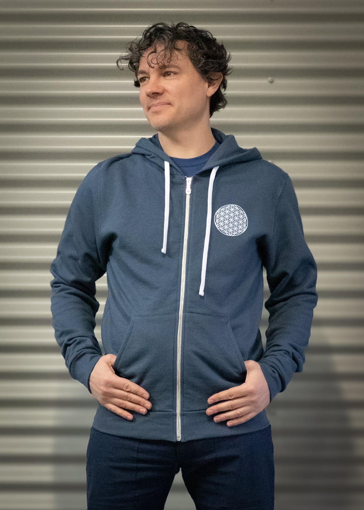 KOBIVESTE Fleur de vie - Veste à capuchon ou