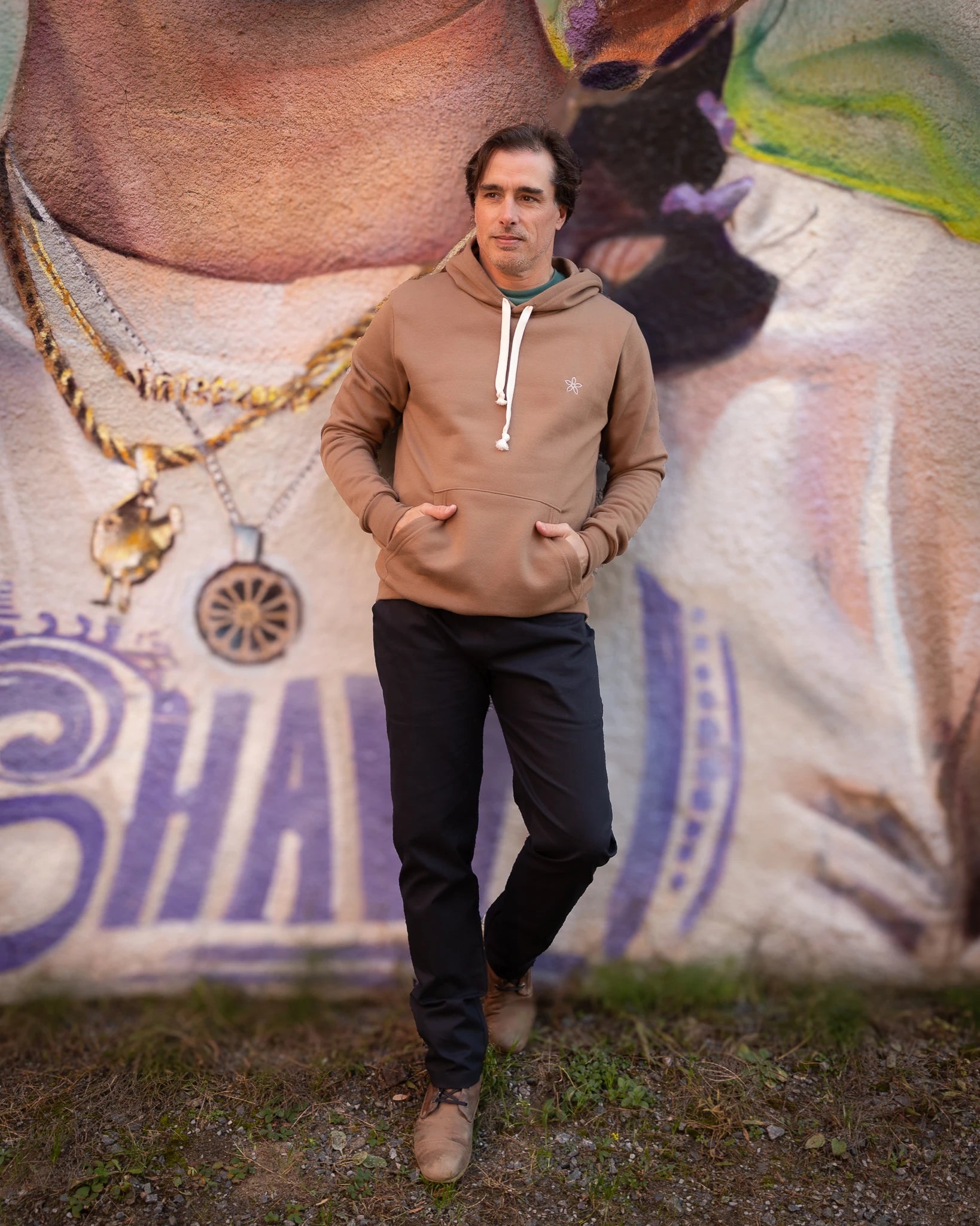 ORGANIHOOD Fleur - Chandail à capuchon