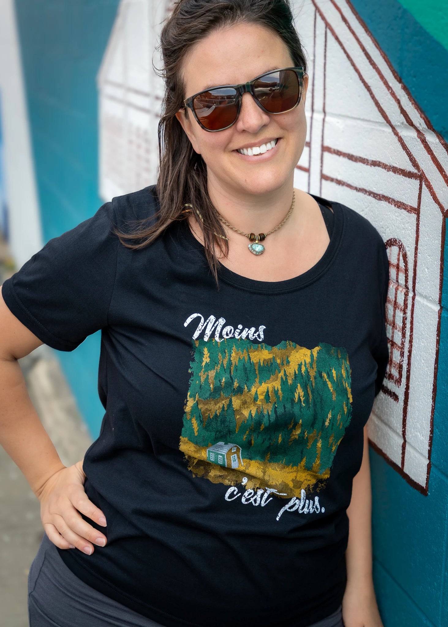 ORGANIKA - c'est + noir - T-shirt