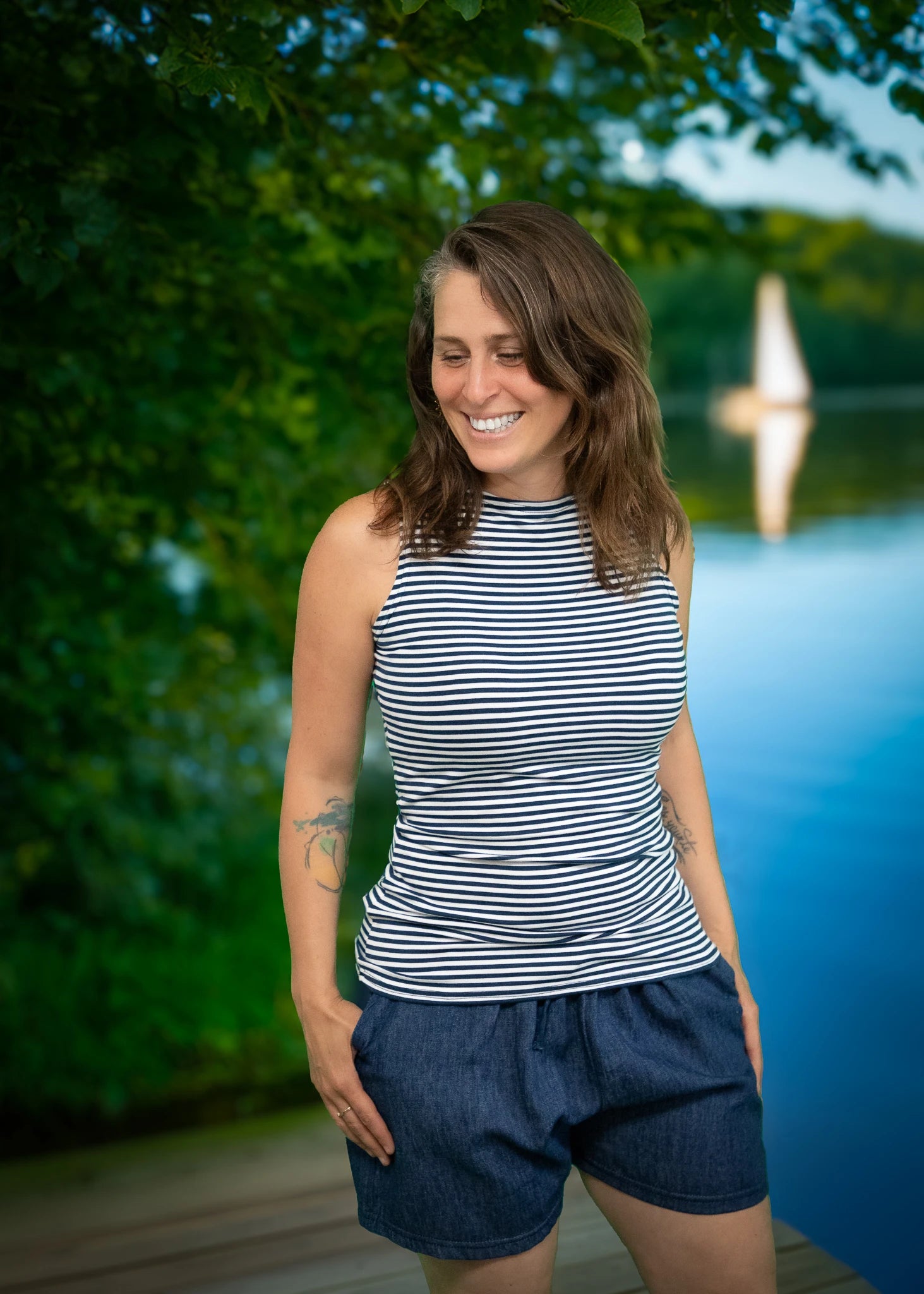 PEUSKAL Striped - Tank top