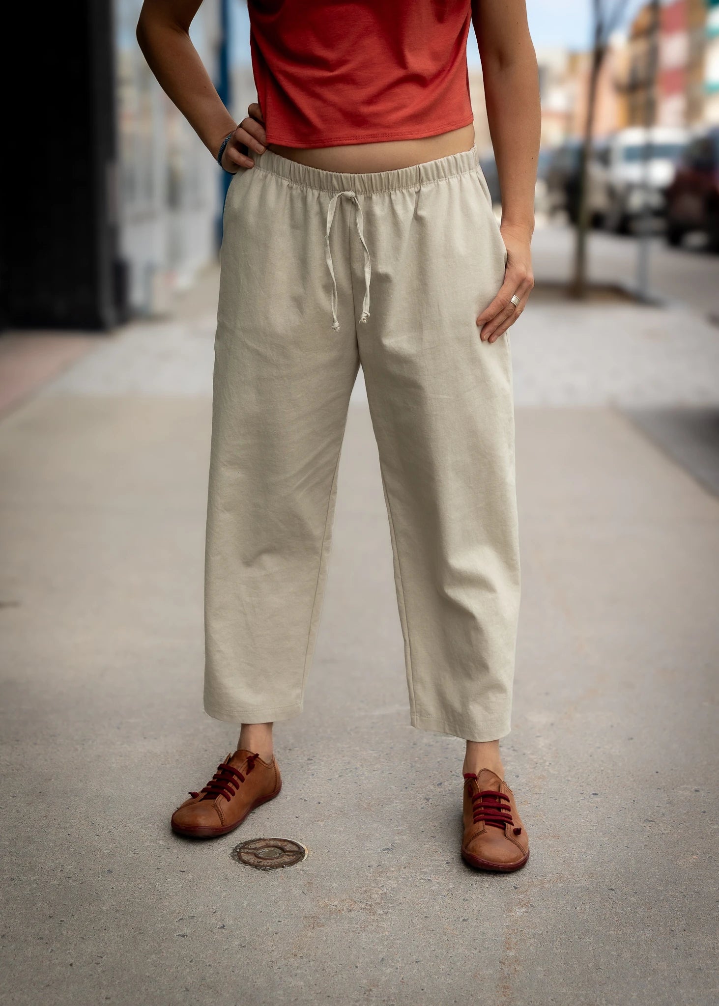 SARAH Chanvre - Pantalon court