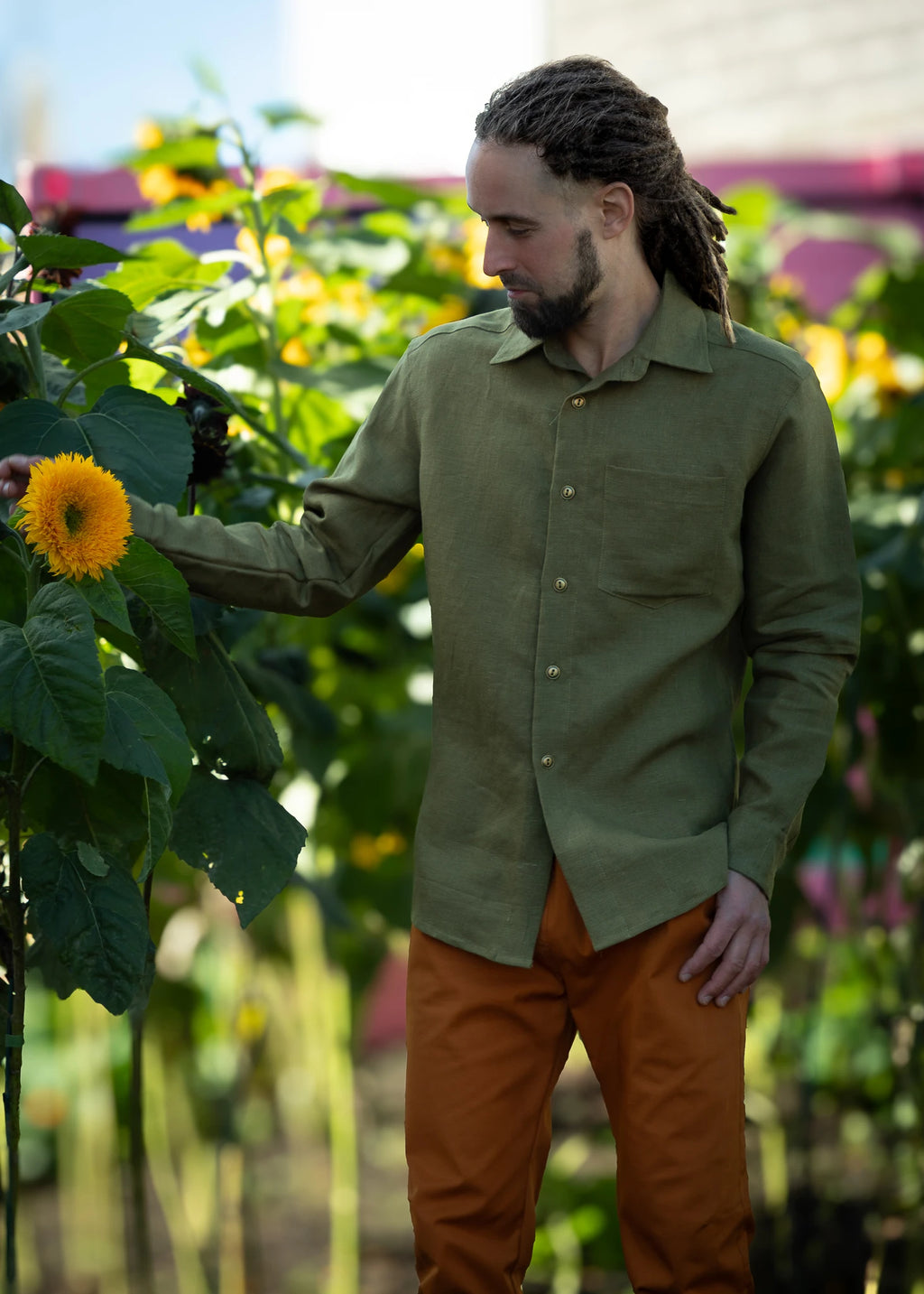 VICTOR 100% Lin - Chemise manches longues