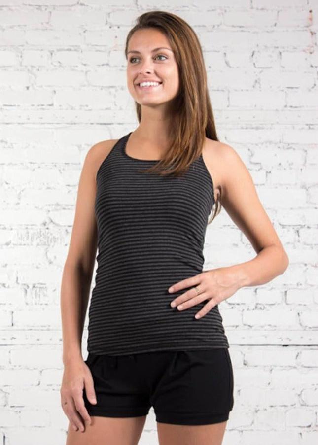 BOYBEATER rayé noir et charmix - Abaka