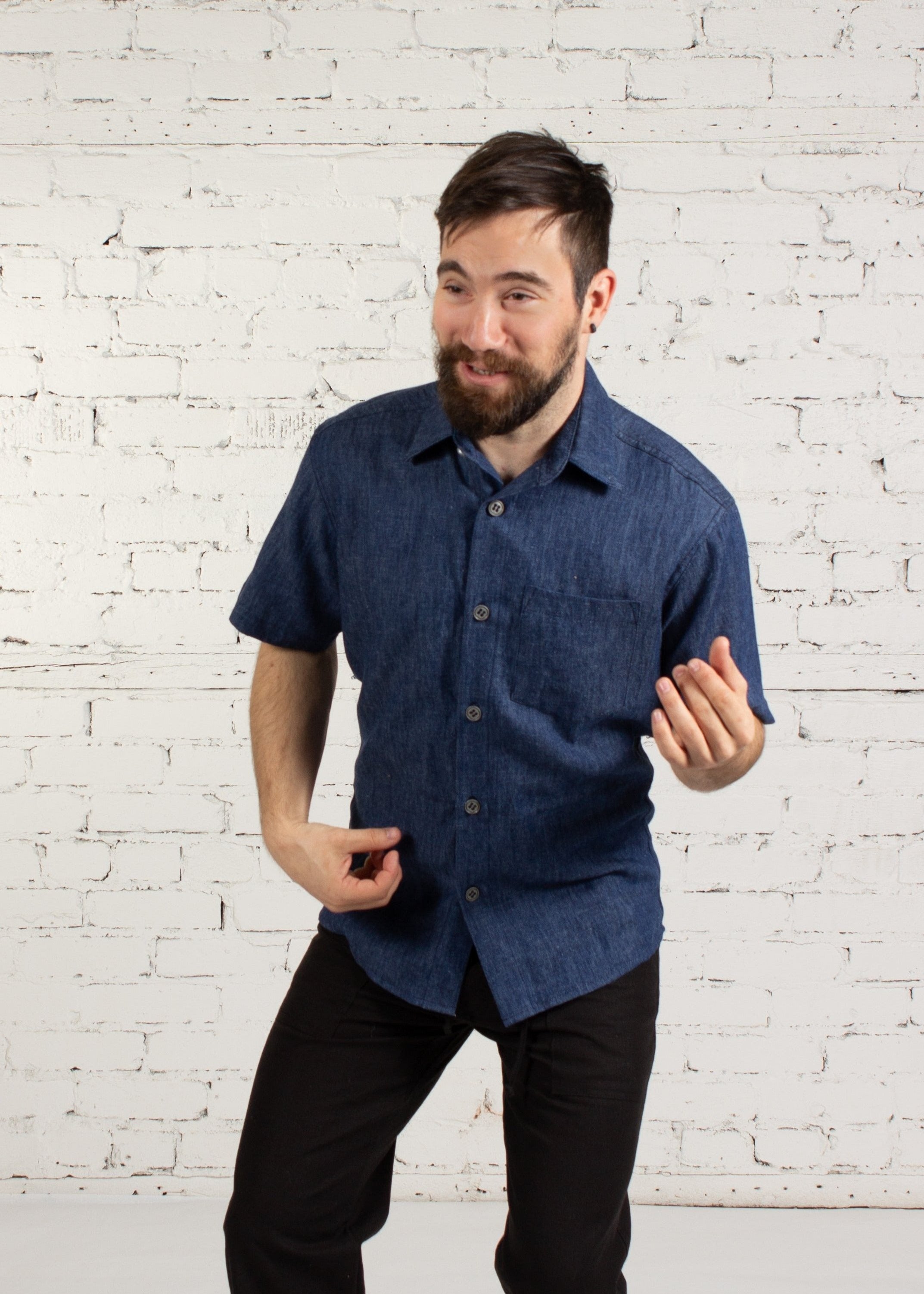 VICTOR S/S bleu denim - Abaka