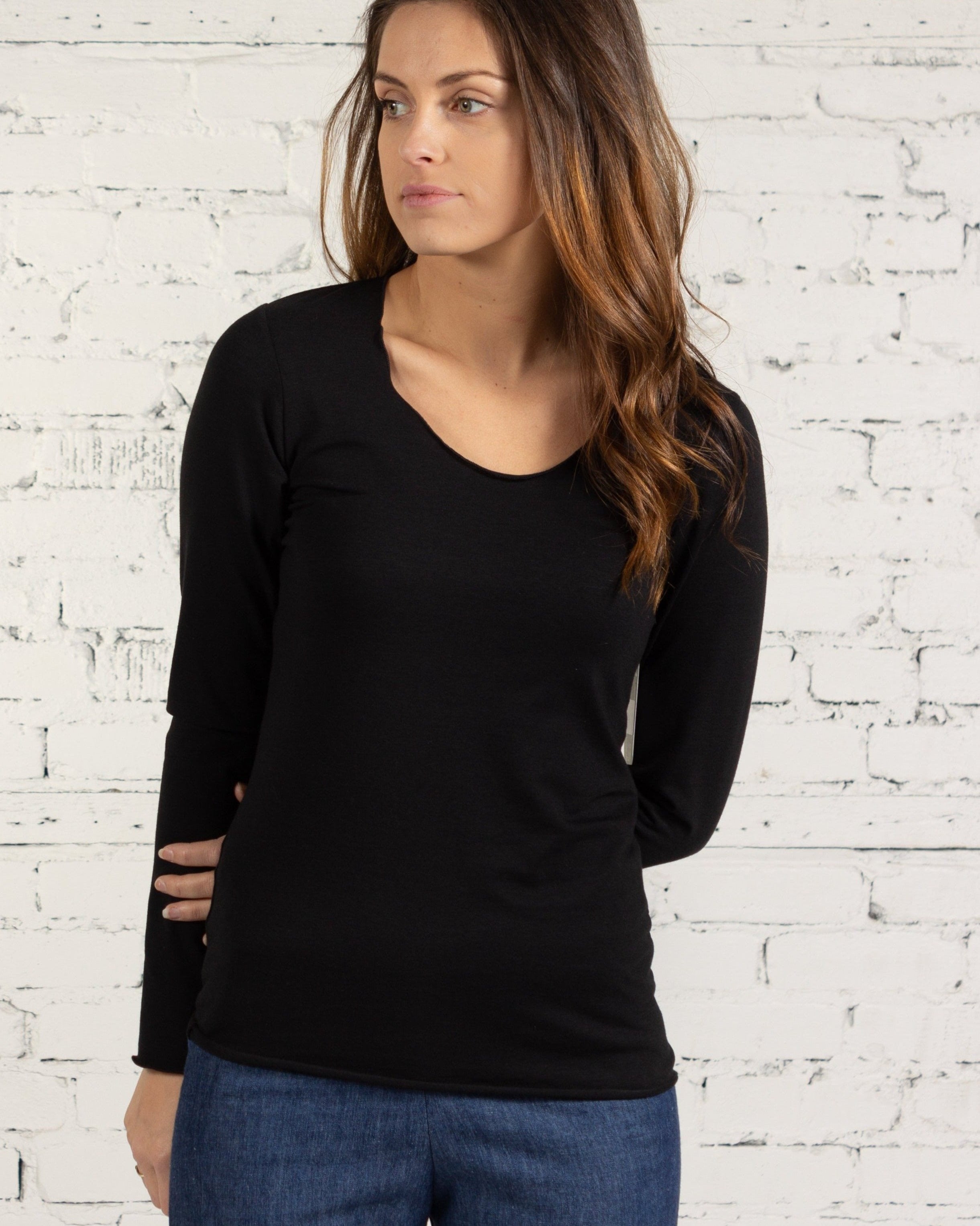 JULIETTE L/S MERROW noir - Abaka