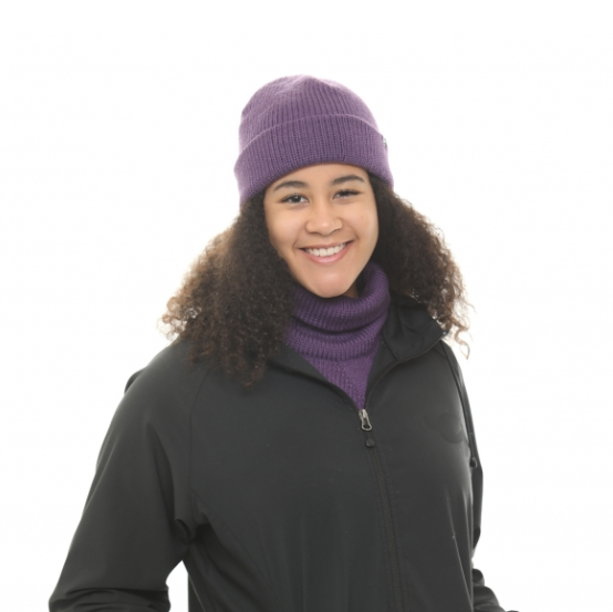 TUQUE SUACOCHE MÉRINOS améthyste - Abaka